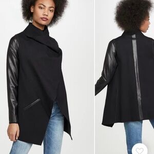 Spanx faux leather convertible jacket